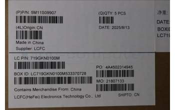 Lenovo 5M11S09907 C-Cover with keyboard, Norwegian, Black, UK