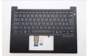 Lenovo 5M11S09921 C-Cover with keyboard, Switzerland, Black, UK