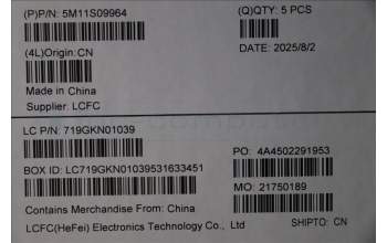 Lenovo 5M11S09964 C-Cover with keyboard, Belgian, Black, Backlight, UK