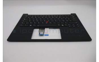 Lenovo 5M11S09974 C-Cover with keyboard, French, Black, Backlight, US