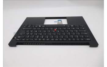 Lenovo 5M11S09974 C-Cover with keyboard, French, Black, Backlight, US
