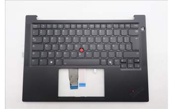 Lenovo 5M11S09976 C-Cover with keyboard, French, Black, Backlight, US