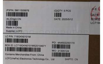 Lenovo 5M11S09976 C-Cover with keyboard, French, Black, Backlight, US