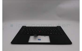 Lenovo 5M11S09994 C-Cover with keyboard, Italian, Black, Backlight, UK