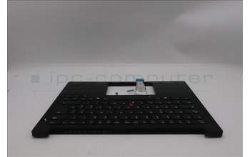 Lenovo 5M11S09994 C-Cover with keyboard, Italian, Black, Backlight, UK