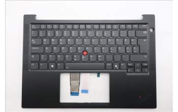 Lenovo 5M11S10016 C-Cover with keyboard, Slovenian, Black, Backlight, UK