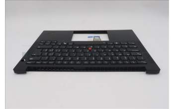 Lenovo 5M11S10026 C-Cover with keyboard, Switzerland, Black, Backlight, UK