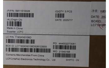 Lenovo 5M11S10028 C-Cover with keyboard, Switzerland, Black, Backlight, UK