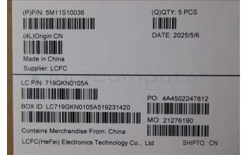 Lenovo 5M11S10036 C-Cover with keyboard, UK English, Black, Backlight, UK