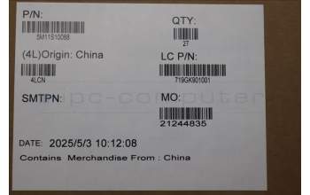 Lenovo 5M11S10088 MECH_ASM E16G3 INTEL Power BTN w/FP BK