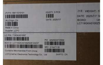 Lenovo 5M11S10101 C-Cover with keyboard, French, Black, US