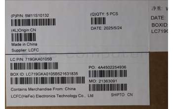 Lenovo 5M11S10132 C-Cover with keyboard, UK English, Black, UK