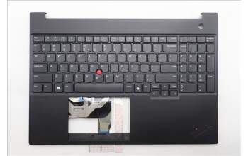 Lenovo 5M11S10134 C-Cover with keyboard, US English Euro, Black, US
