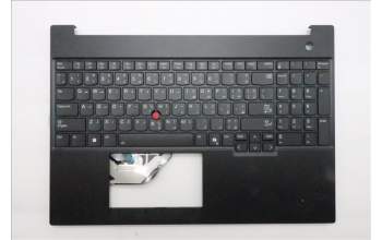 Lenovo 5M11S10163 C-Cover with keyboard, Arabic, Black, Backlight, US