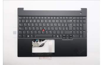 Lenovo 5M11S10174 C-Cover with keyboard, Spanish, Black, Backlight, UK