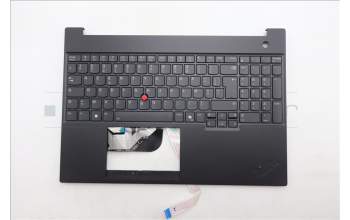 Lenovo 5M11S10176 C-Cover with keyboard, French, Black, Backlight, US