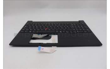 Lenovo 5M11S10176 C-Cover with keyboard, French, Black, Backlight, US