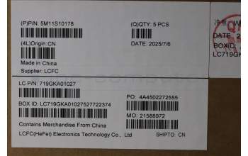 Lenovo 5M11S10178 MECH_ASM FRU KB CCV GER BL(Chicony)UK BK