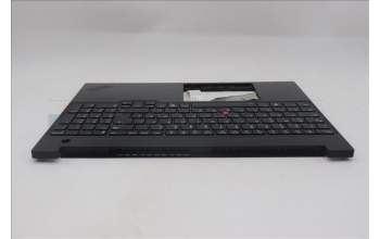 Lenovo 5M11S10179 C-Cover with keyboard, German, Black, Backlight, UK