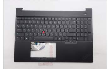 Lenovo 5M11S10201 C-Cover with keyboard, Russian, Black, Backlight, US