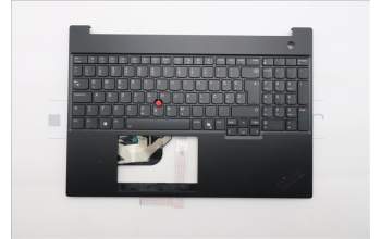 Lenovo 5M11S10205 C-Cover with keyboard, Slovenian, Black, Backlight, UK