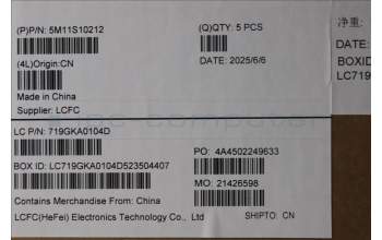 Lenovo 5M11S10212 C-Cover with keyboard, Nordic, Black, Backlight, UK