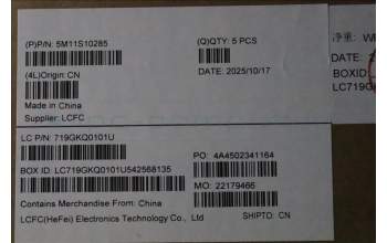 Lenovo 5M11S10285 C-Cover with keyboard, German, Black, UK