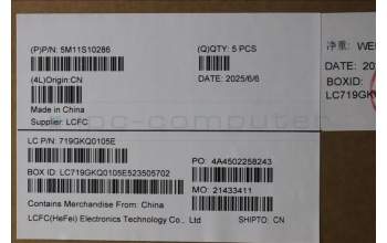 Lenovo 5M11S10286 C-Cover with keyboard, German, Black, UK