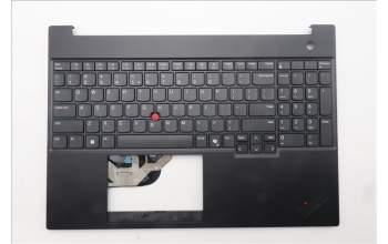 Lenovo 5M11S10316 C-Cover with keyboard, US English Euro, Black, US