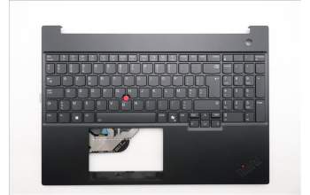 Lenovo 5M11S10349 C-Cover with keyboard, Belgian, Black, Backlight, UK