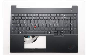 Lenovo 5M11S10357 C-Cover with keyboard, French, Black, Backlight, US