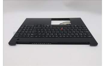 Lenovo 5M11S10357 C-Cover with keyboard, French, Black, Backlight, US