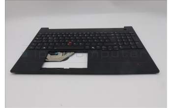 Lenovo 5M11S10360 C-Cover with keyboard, German, Black, Backlight, UK