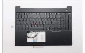 Lenovo 5M11S10369 C-Cover with keyboard, Hebrew, Black, Backlight, US
