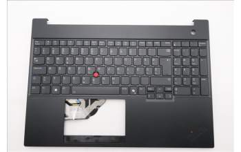 Lenovo 5M11S10388 C-Cover with keyboard, Slovenian, Black, Backlight, UK