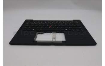 Lenovo 5M11S15561 C-Cover with keyboard, Canadian French 058, Black, Backlight, UK