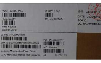 Lenovo 5M11S15563 C-Cover with keyboard, Arabic, Black, Backlight, US