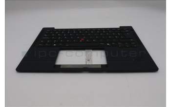 Lenovo 5M11S15588 C-Cover with keyboard, Estonian, Black, Backlight, UK