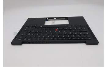 Lenovo 5M11S15588 C-Cover with keyboard, Estonian, Black, Backlight, UK