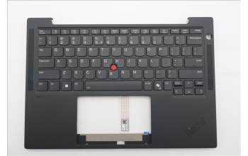 Lenovo 5M11S15590 C-Cover with keyboard, US English Euro, Black, Backlight, US