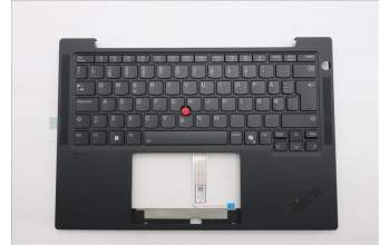 Lenovo 5M11S15630 C-Cover with keyboard, Norwegian, Black, Backlight, UK