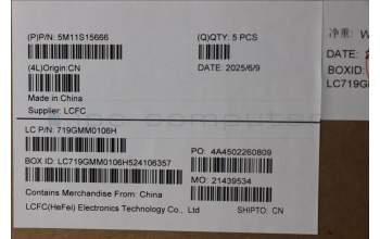 Lenovo 5M11S15666 C-Cover with keyboard, UK English, Black, Backlight, UK