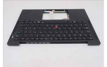 Lenovo 5M11S15756 C-Cover with keyboard, Spanish, Black, Backlight, WWAN, UK