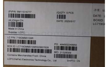 Lenovo 5M11S15777 MECH_ASM BL KB BK MG WW UK LTN