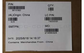 Lenovo 5M11S15823 Lenovo LCD Module, 14\", WQXGA+, Touch, Glare, OLED, 500nit, 100%DCI-P3, Black, W/5MP Camera