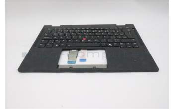 Lenovo 5M11S15883 C-Cover with keyboard, Czech Slovakian, Black, Backlight, UK