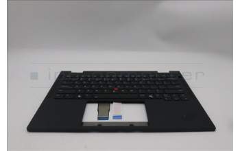 Lenovo 5M11S15897 C-Cover with keyboard, US English Euro, Black, Backlight, US