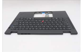 Lenovo 5M11S15923 C-Cover with keyboard, Hungarian, Black, Backlight, UK