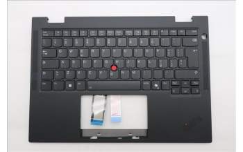 Lenovo 5M11S15931 C-Cover with keyboard, Italian, Black, Backlight, UK