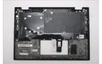 Lenovo 5M11S15973 C-Cover with keyboard, Switzerland, Black, Backlight, UK